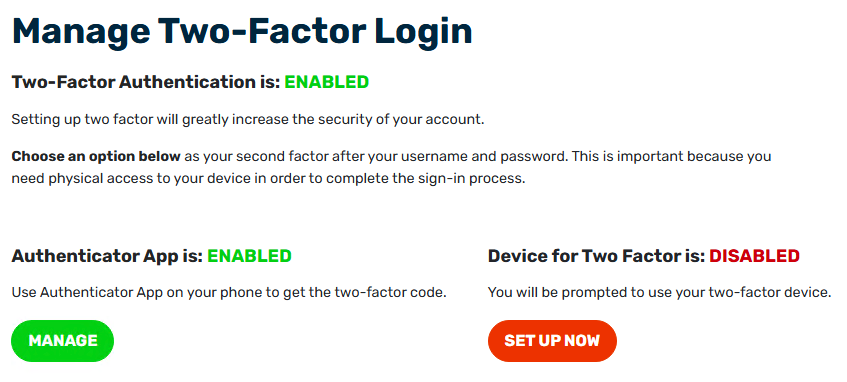 How to Set Up, Change, or Reset your Two-Factor Authentication (2FA)